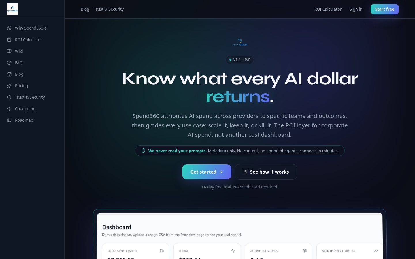 Spend360 Homepage