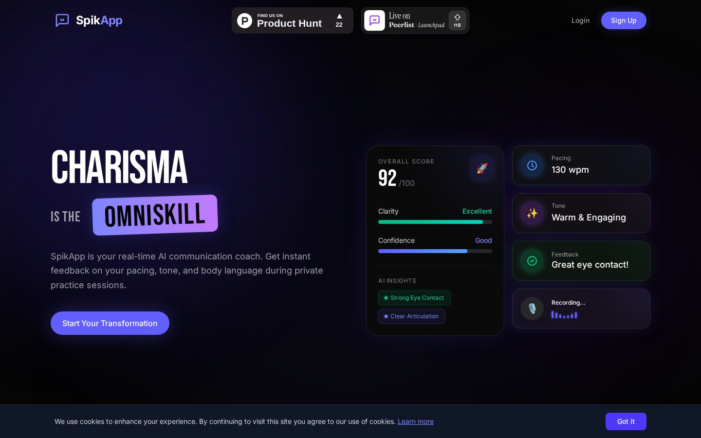 SpikApp Homepage