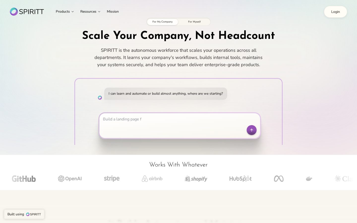 SPIRITT Homepage