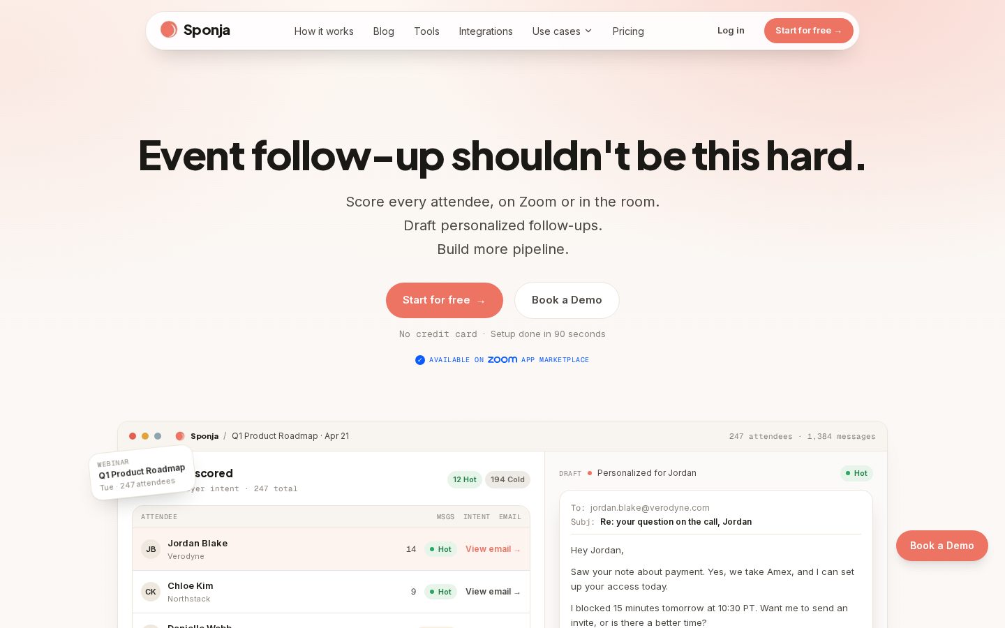 Sponja Homepage
