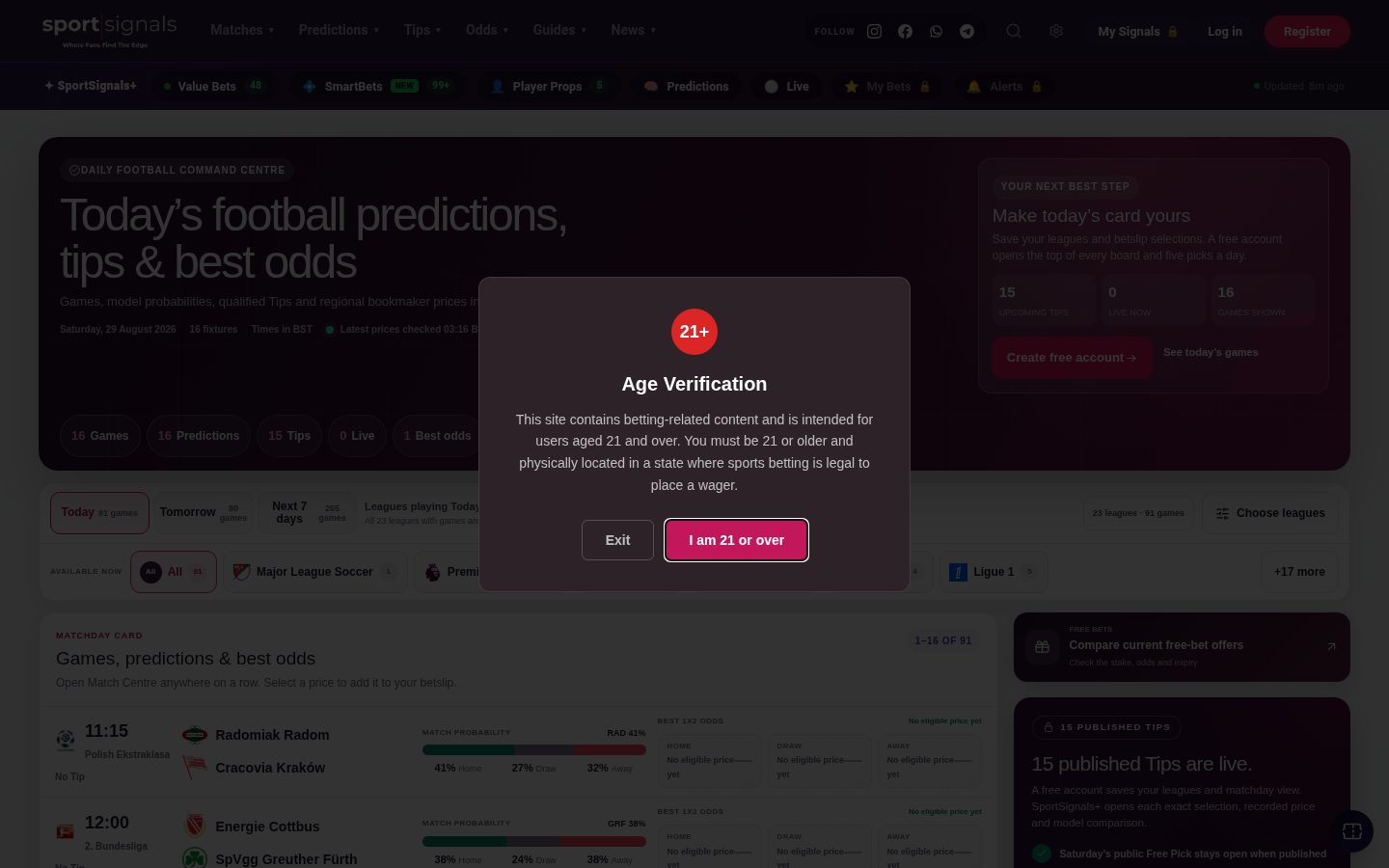 Sport Signals Homepage