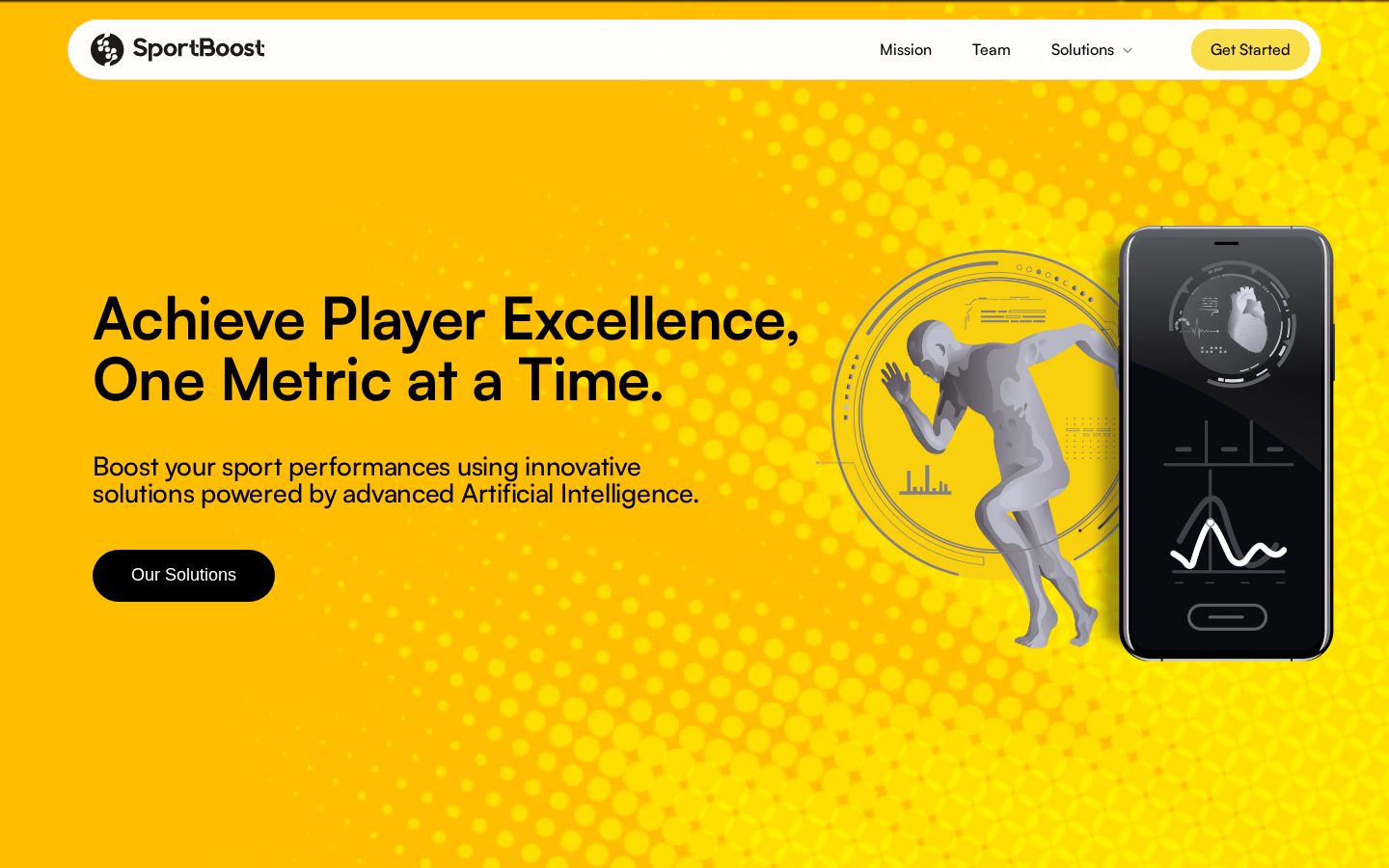 SportBoost AI Homepage
