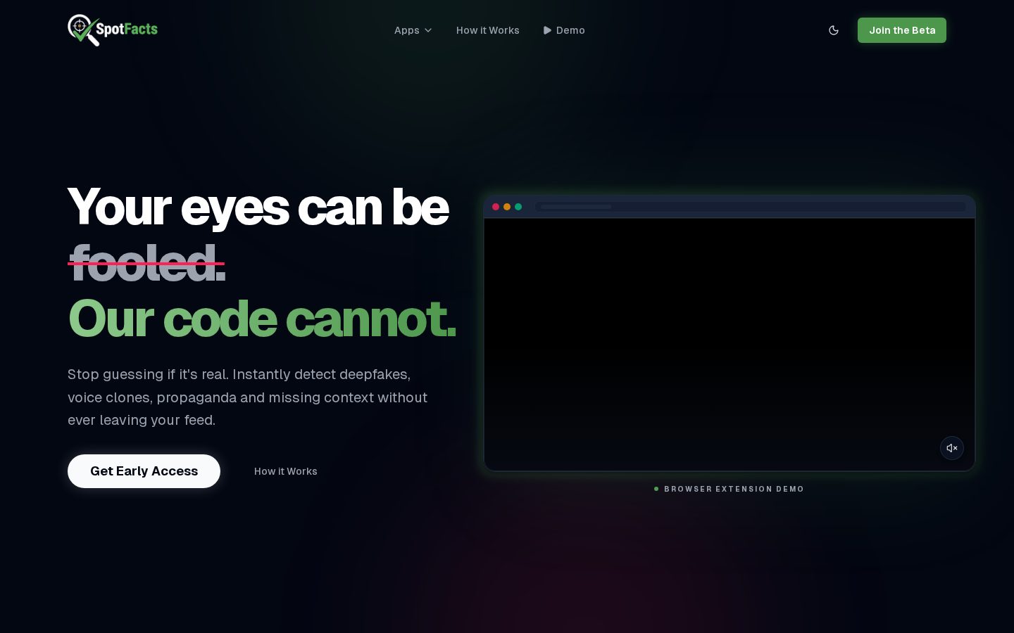 SpotFacts Homepage