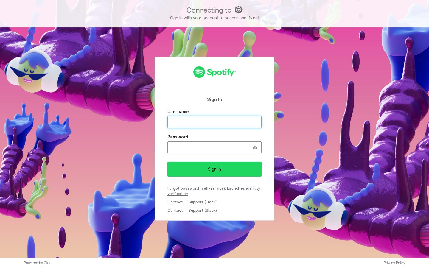 Spotify Homepage
