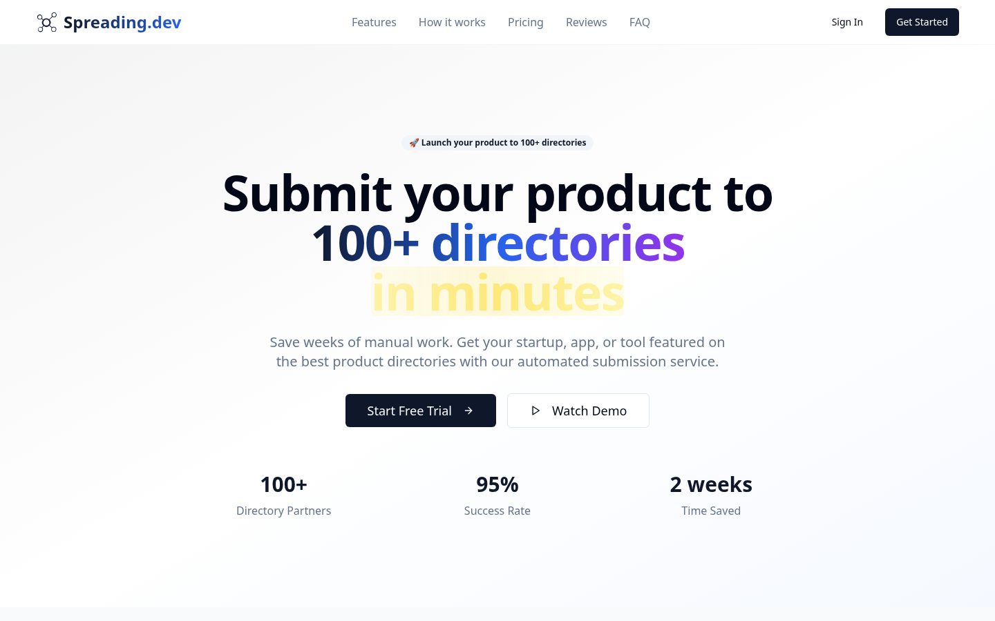 Spreading Homepage