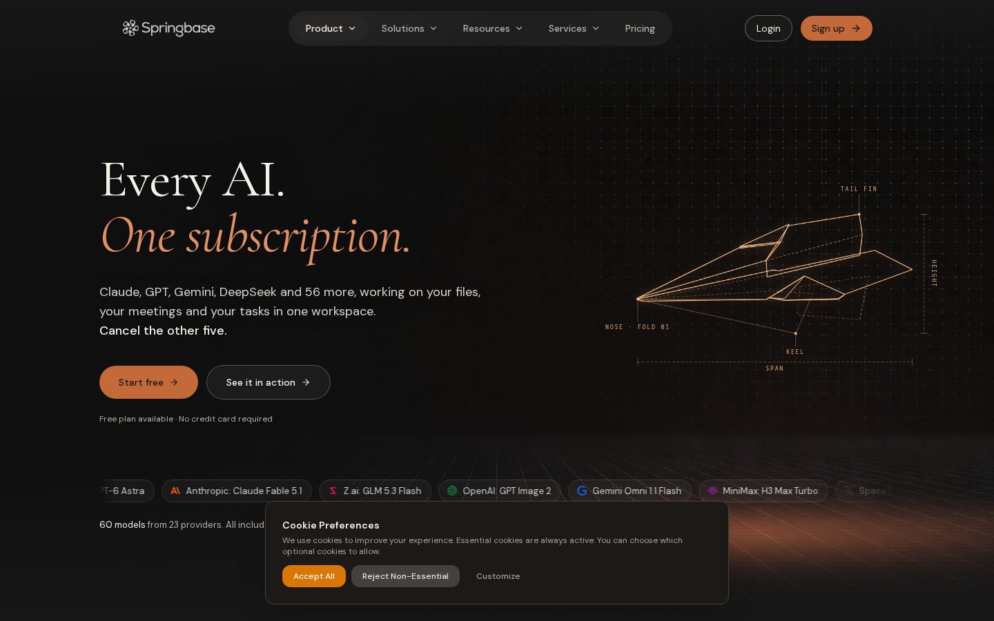 Springbase.ai Homepage
