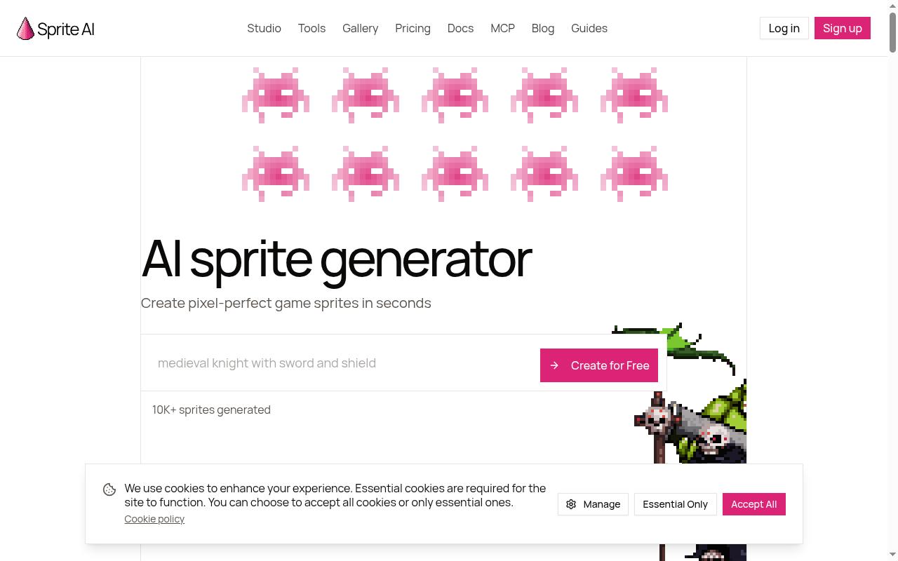 Sprite-AI Homepage