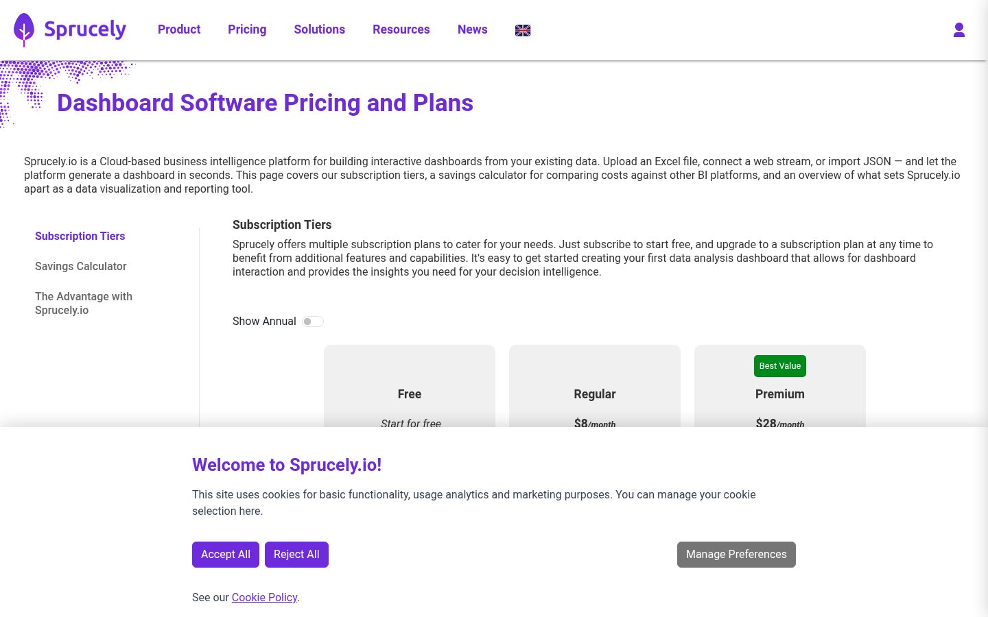 Sprucely.io Pricing