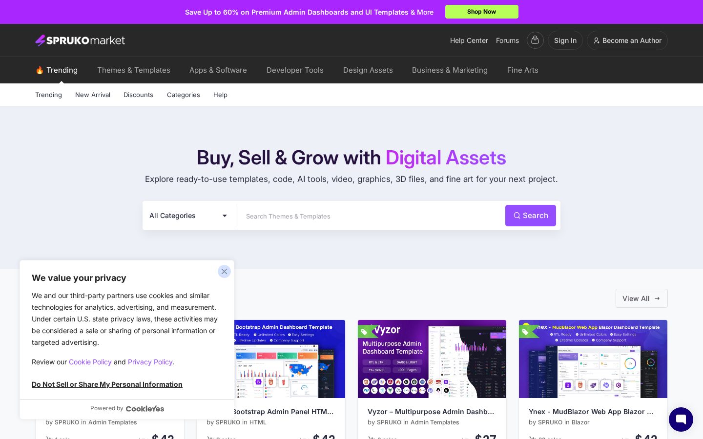 Spruko Market Homepage