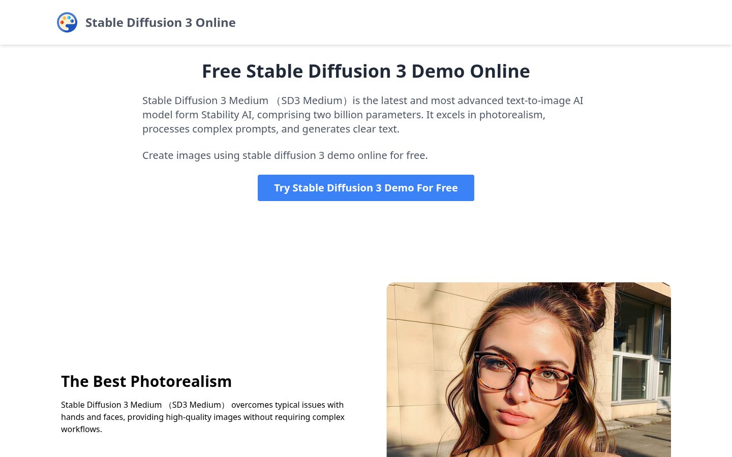 Stable Diffusion 3 Homepage
