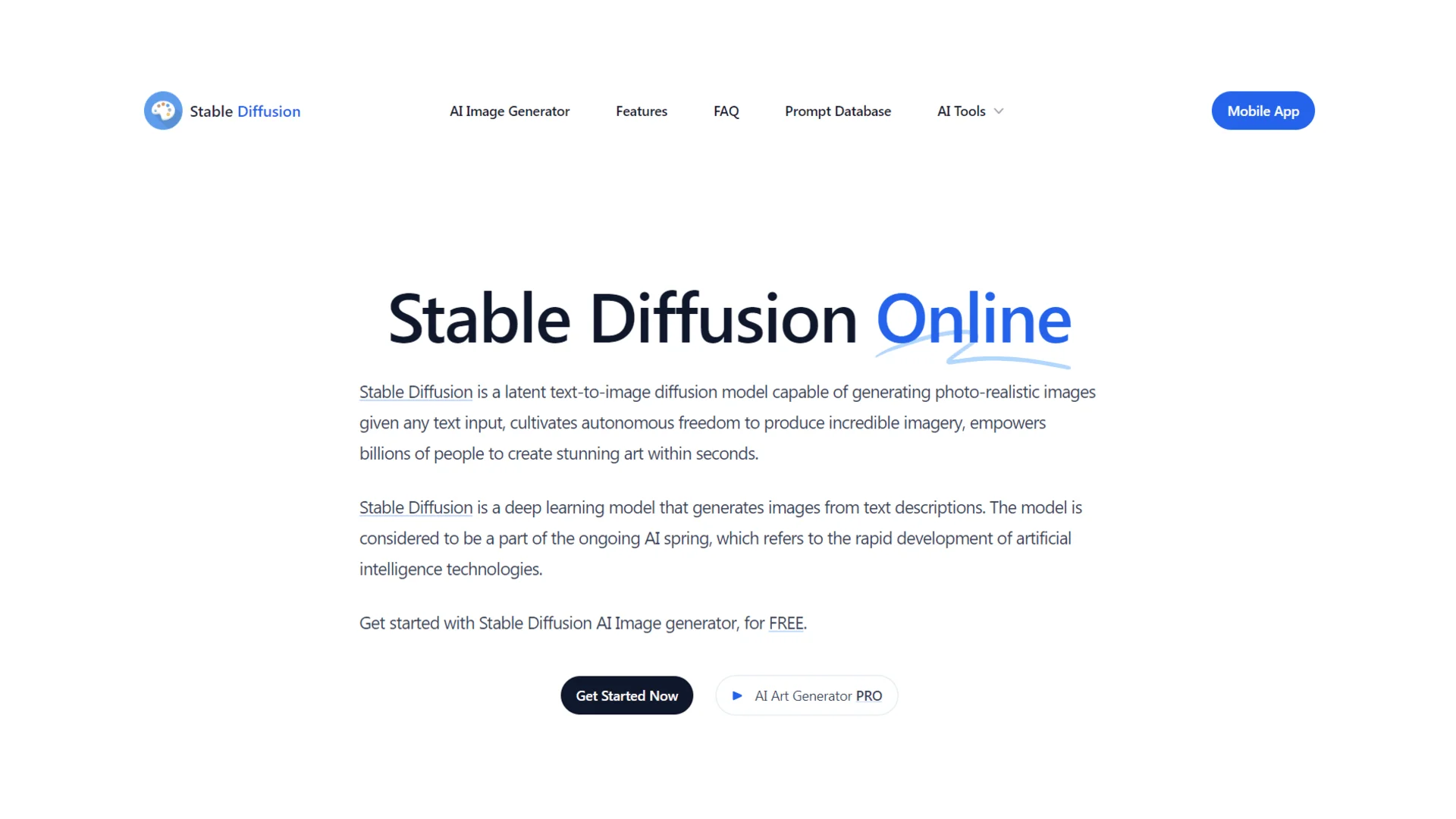 API experience for Stable Diffusion Web: Stable Diffusion is a deep learning model that generates images from text descriptions.