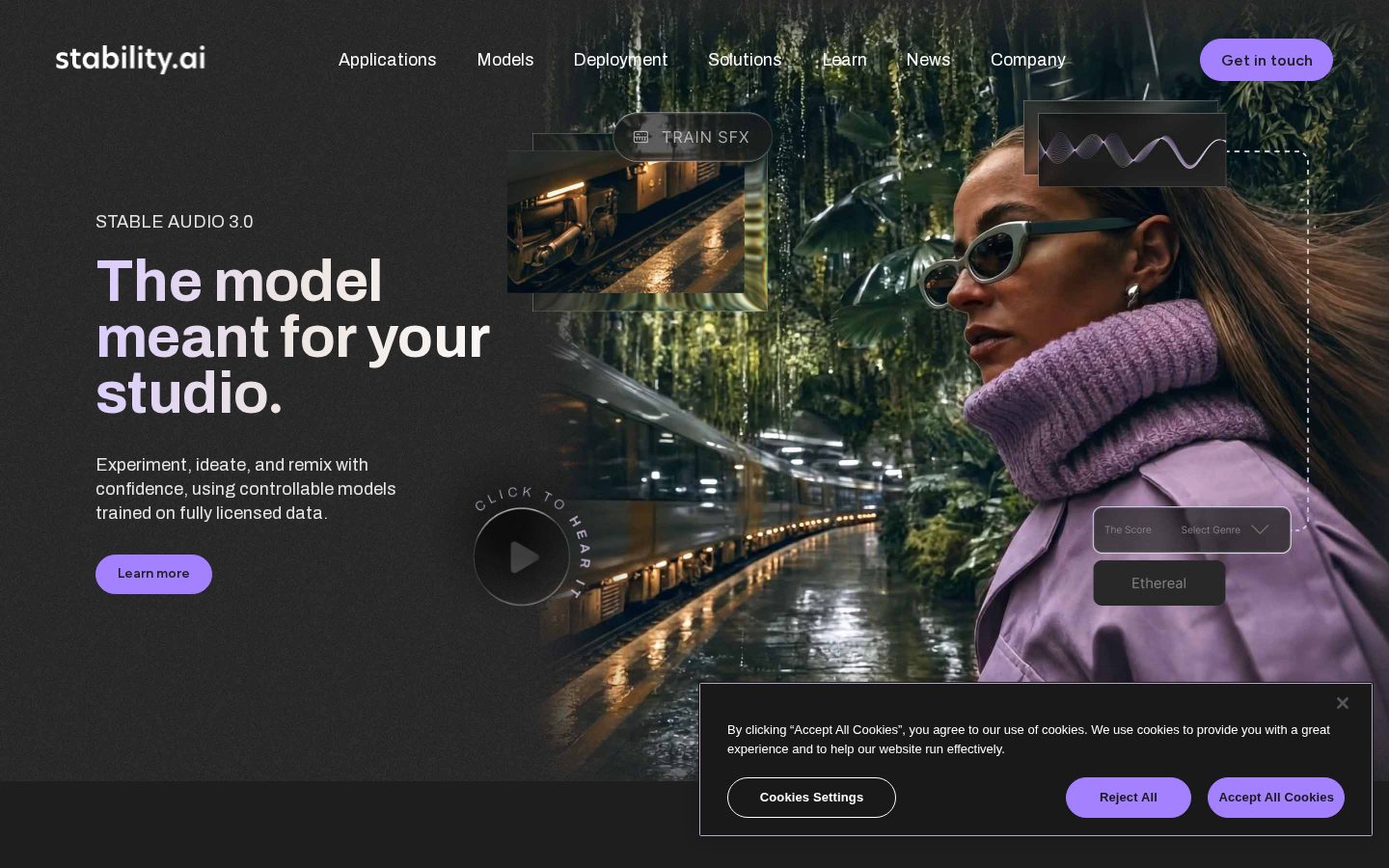 Stable Studio Homepage