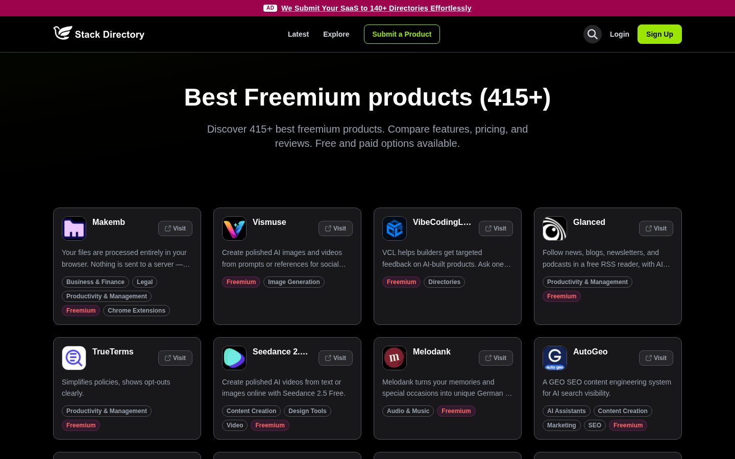 Stack Directory Pricing
