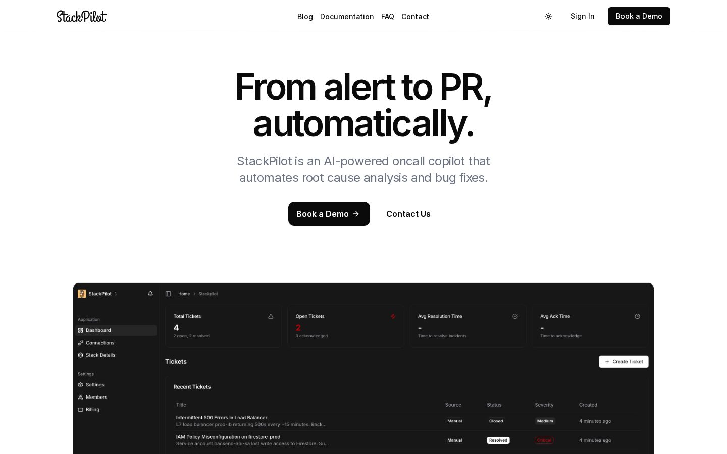 StackPilot Homepage