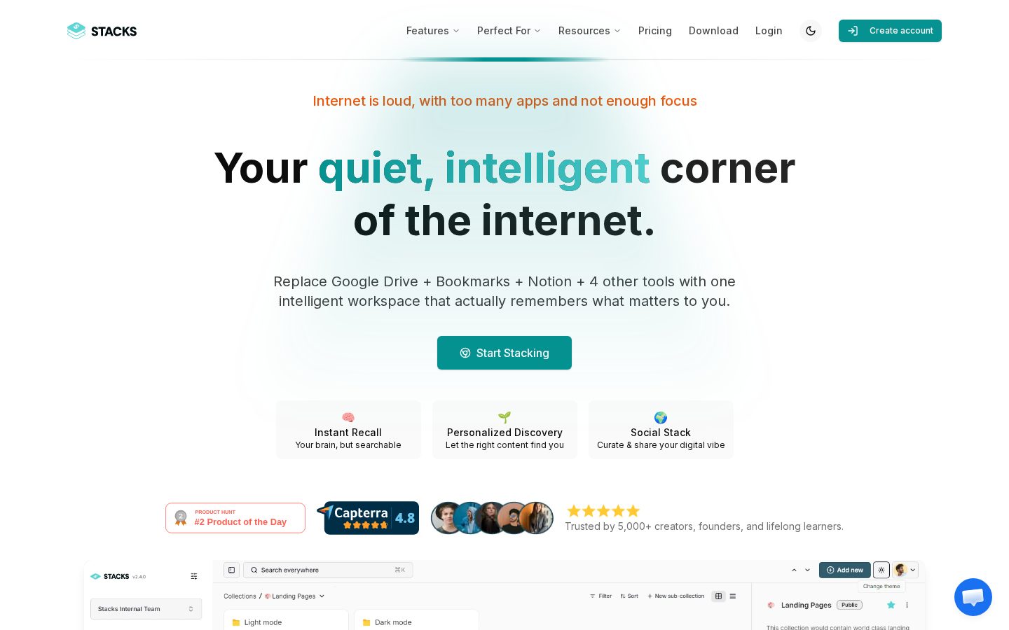 Stacks Homepage