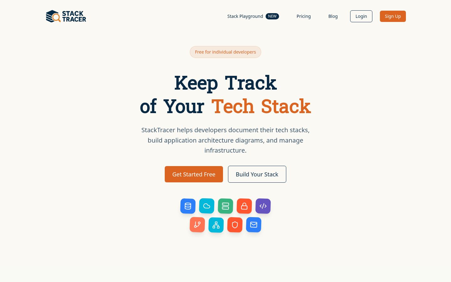 StackTracer Homepage