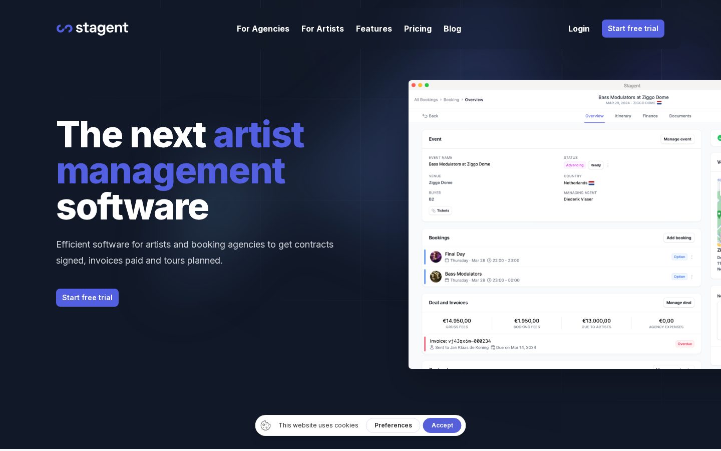 Stagent Homepage