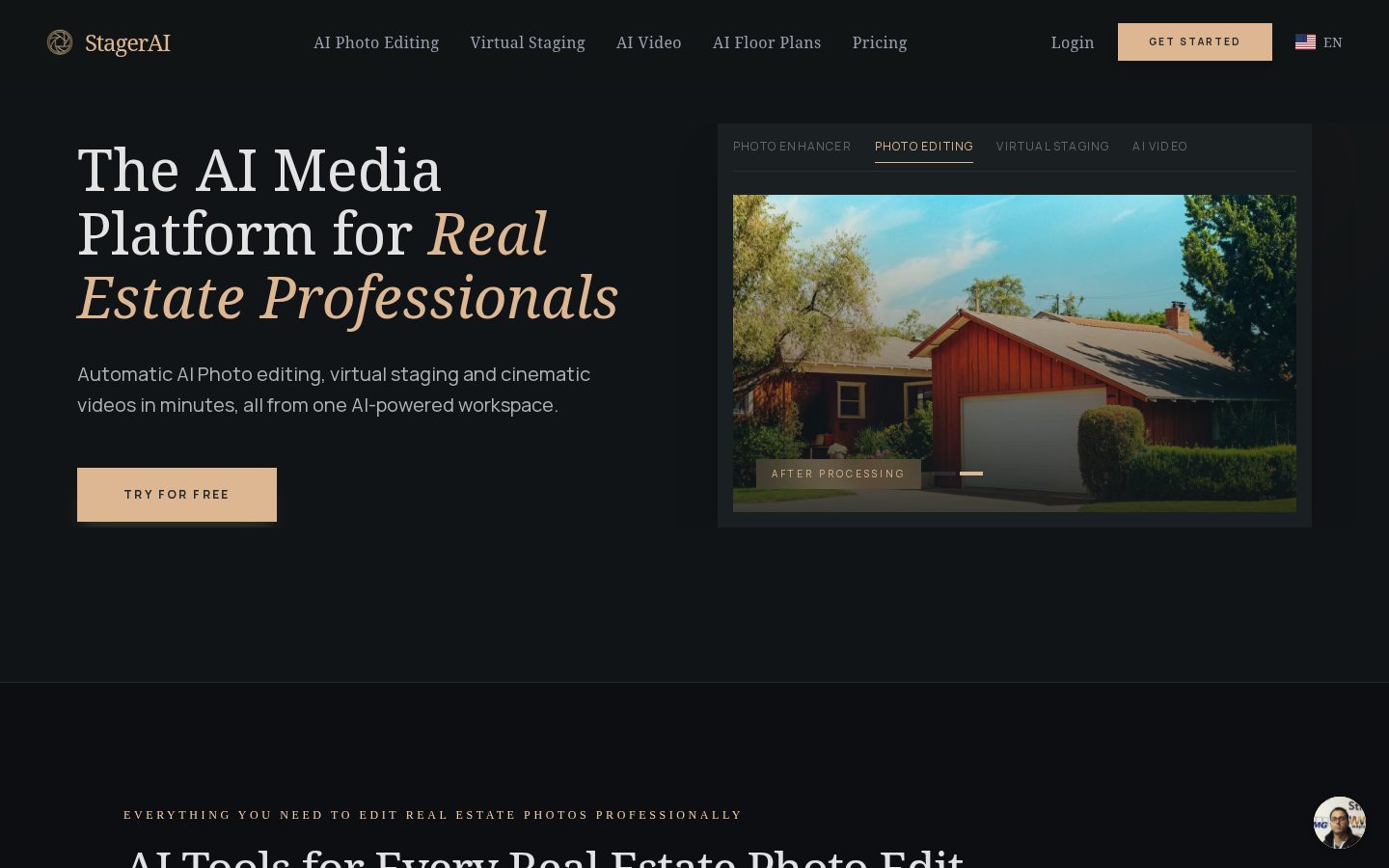 Stager AI Homepage