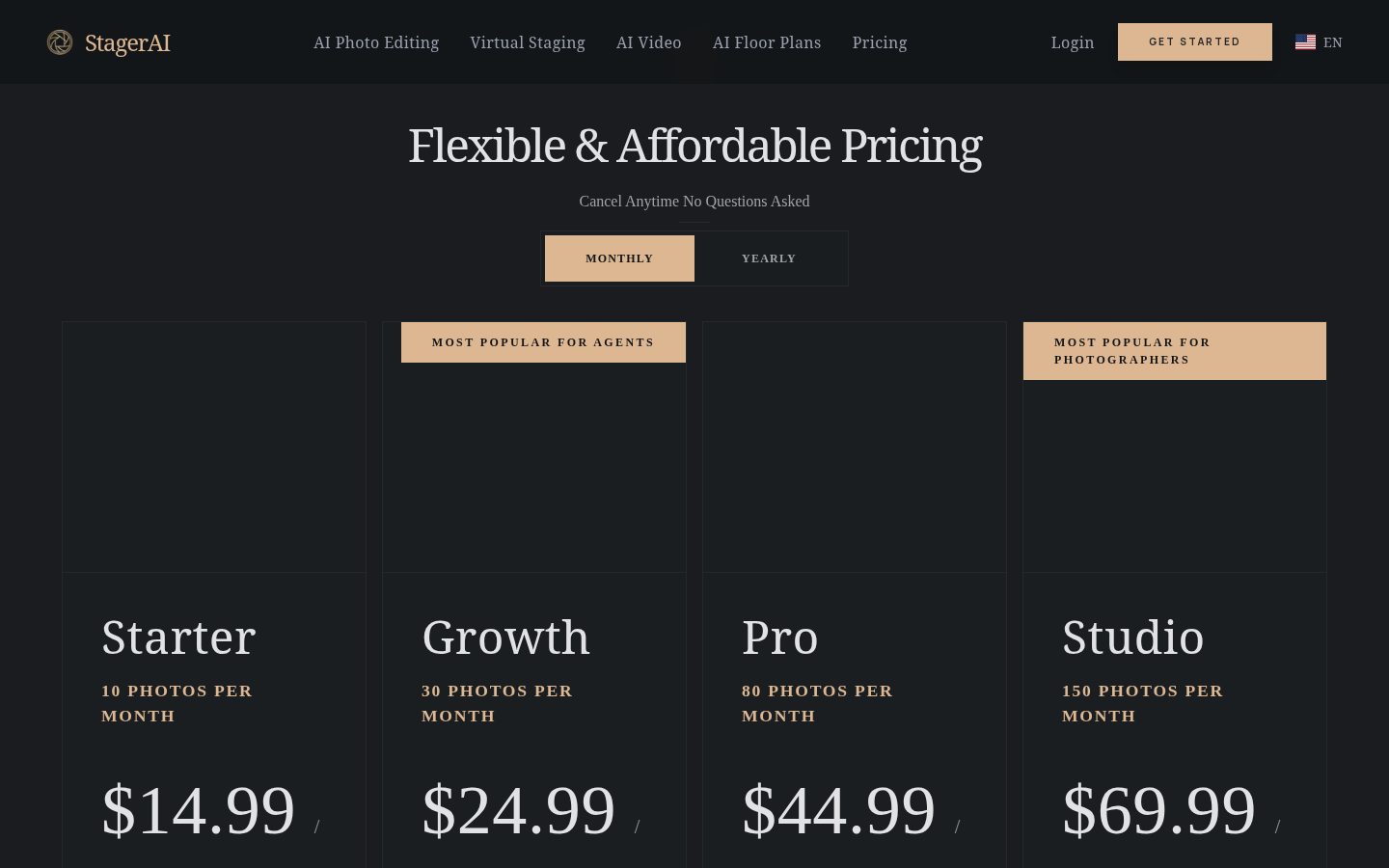 Stager AI Pricing