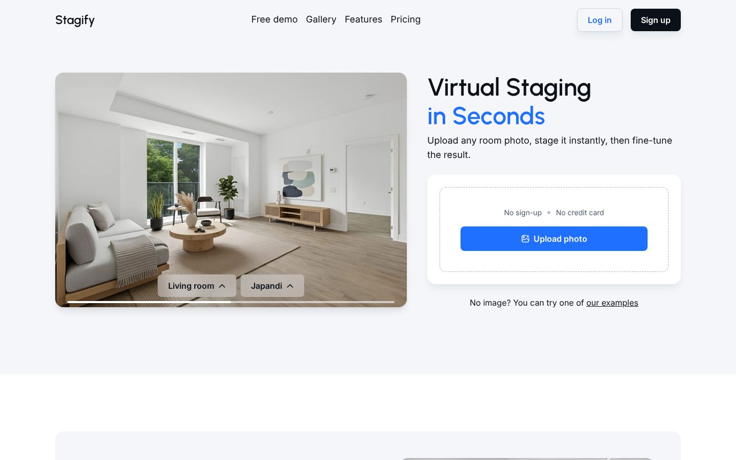 Stagify Homepage