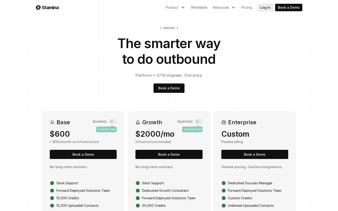 Staminaio Pricing