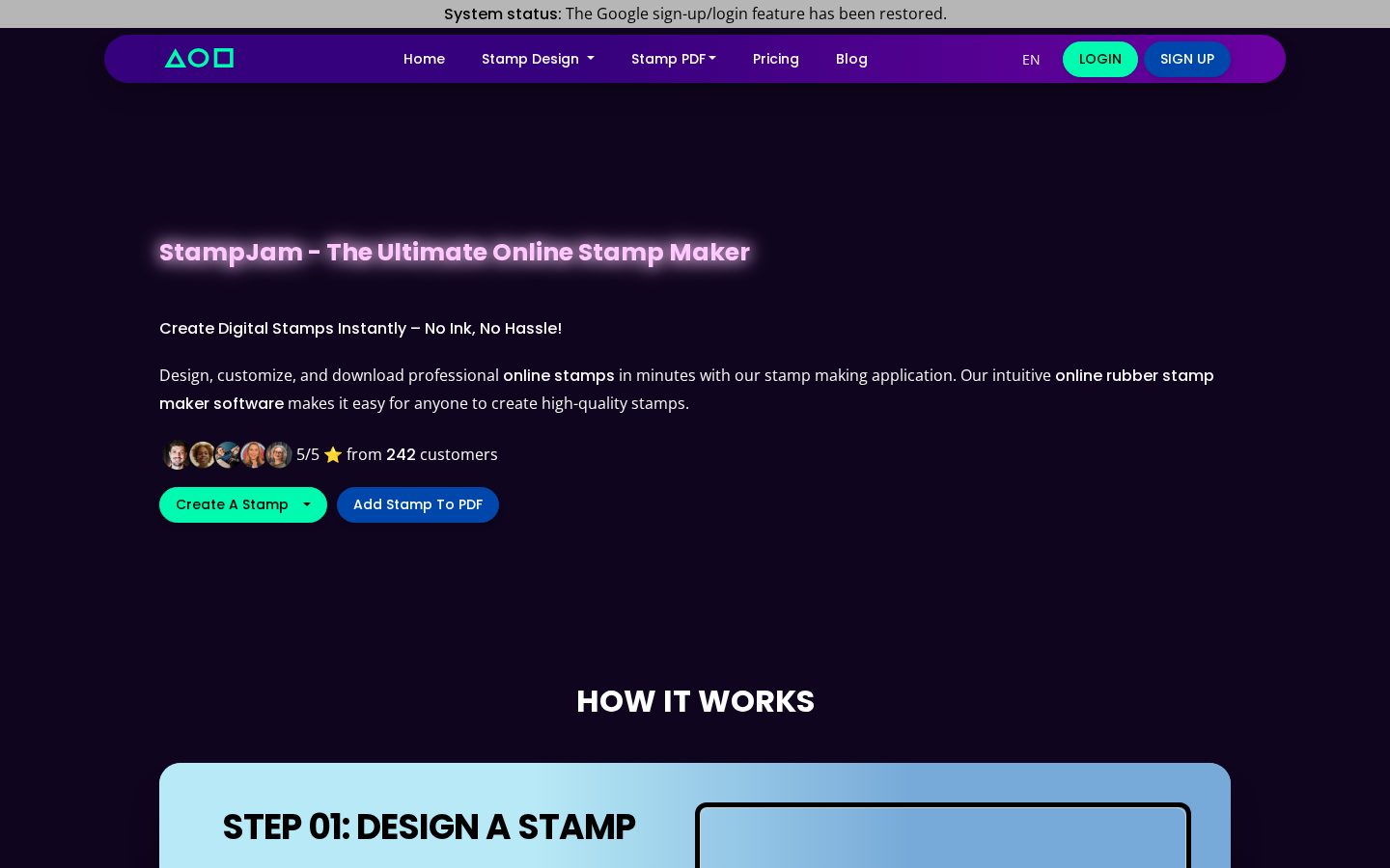 StampJam Homepage