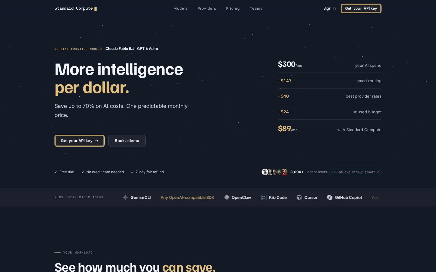Standard Compute Homepage