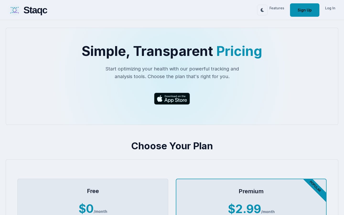 Staqc Pricing