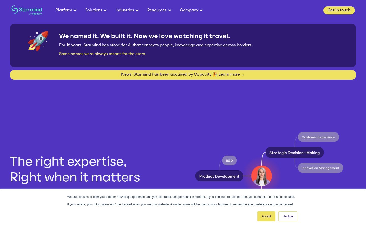 Starmind Homepage