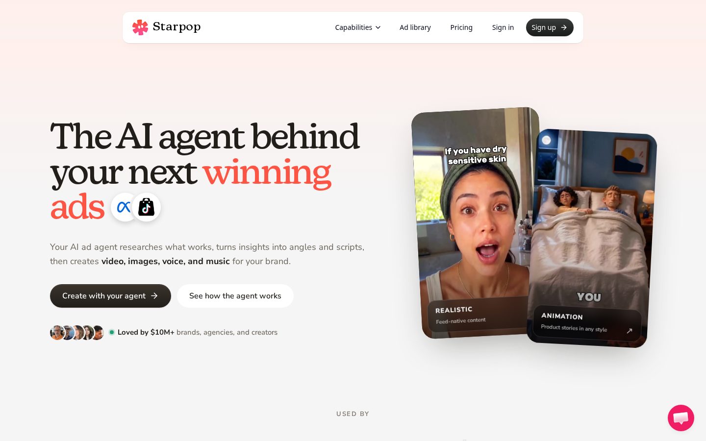 Starpop Homepage