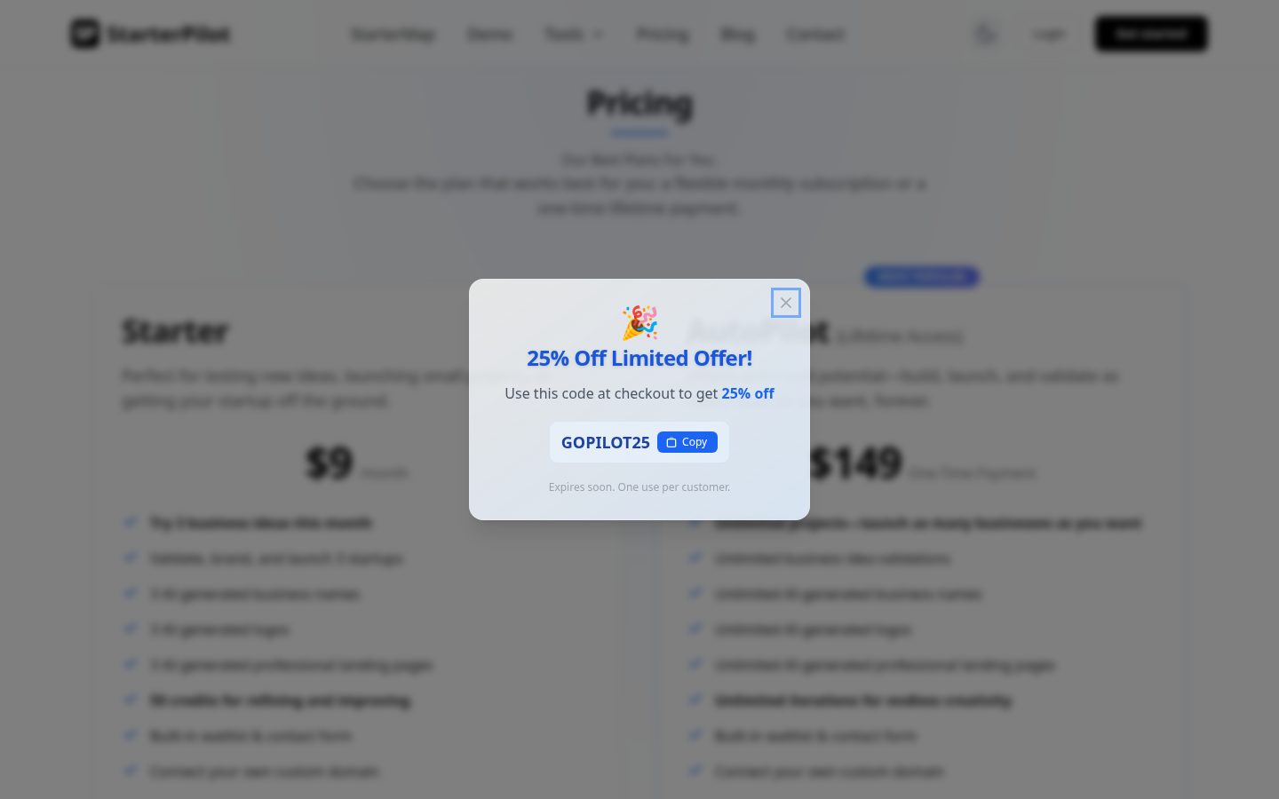 StarterPilot Pricing