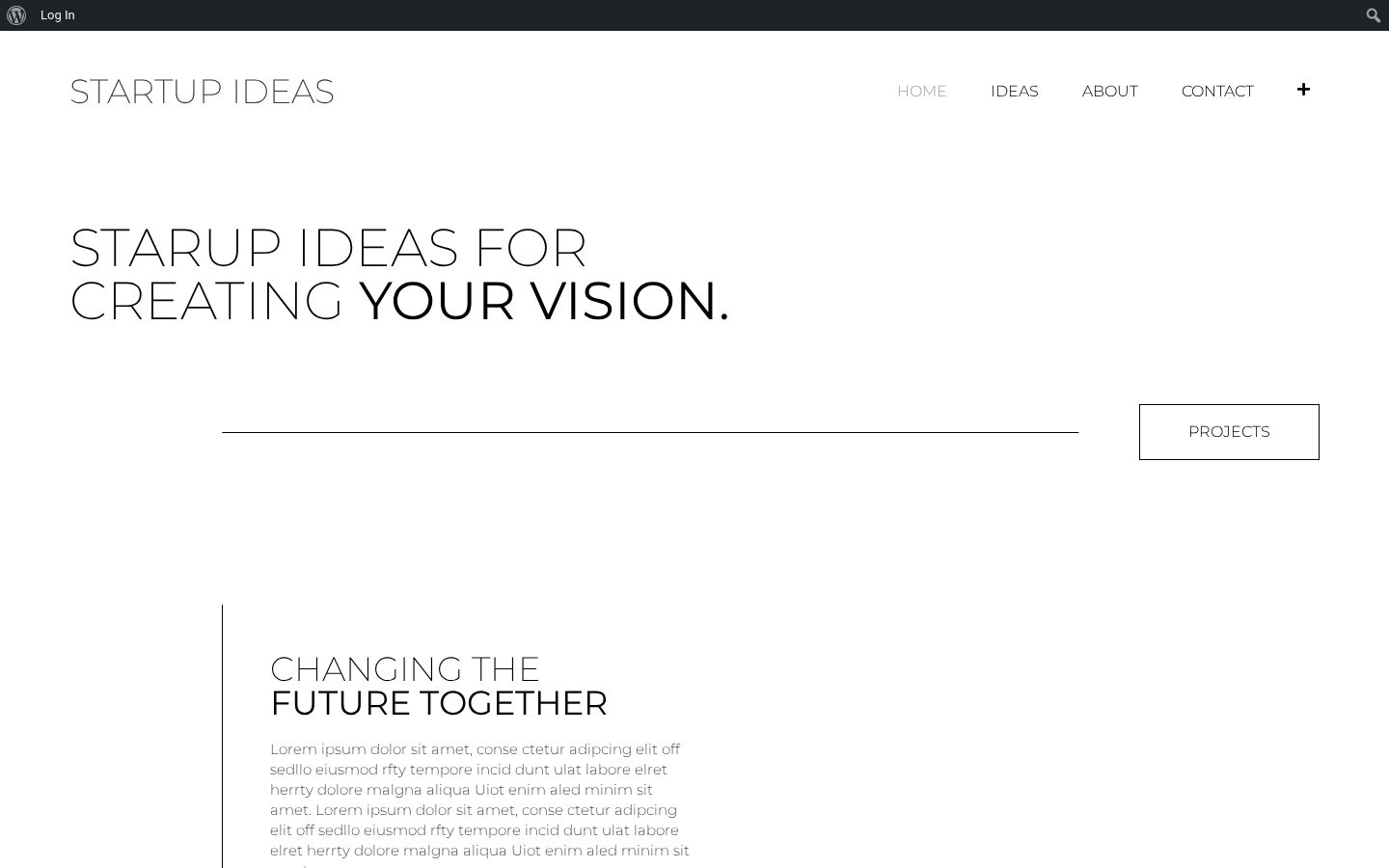 Startup Ideas AI Homepage