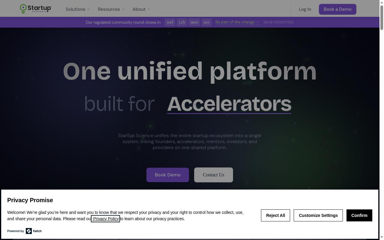 Startup Science Homepage