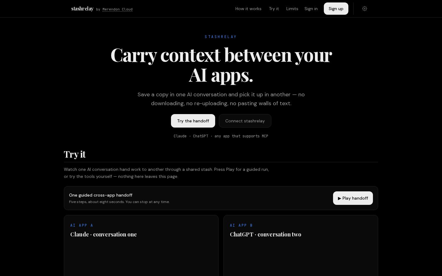 stashrelay Homepage