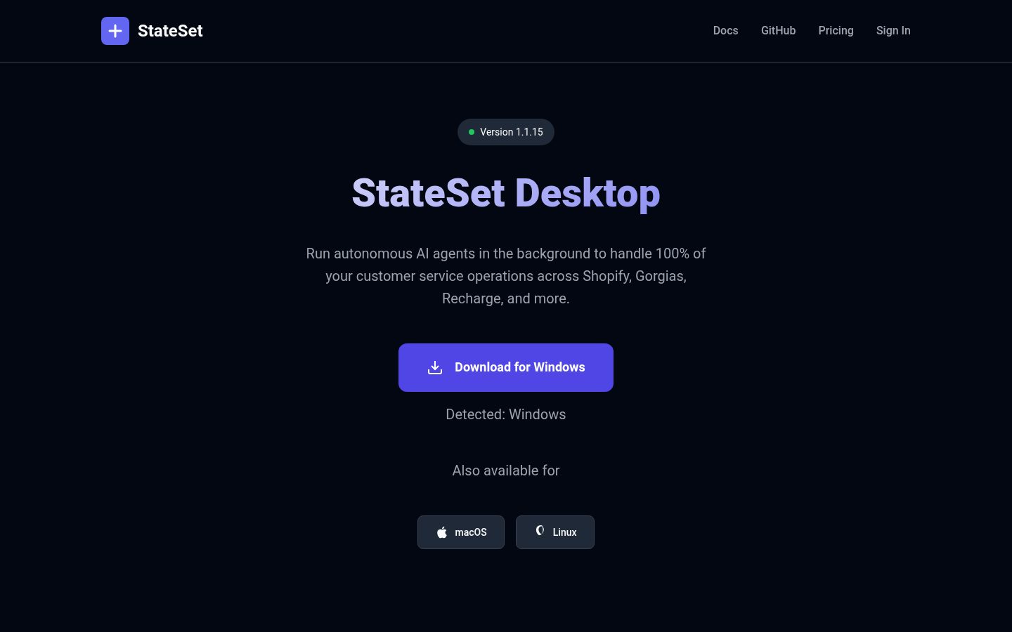 StateSet Homepage