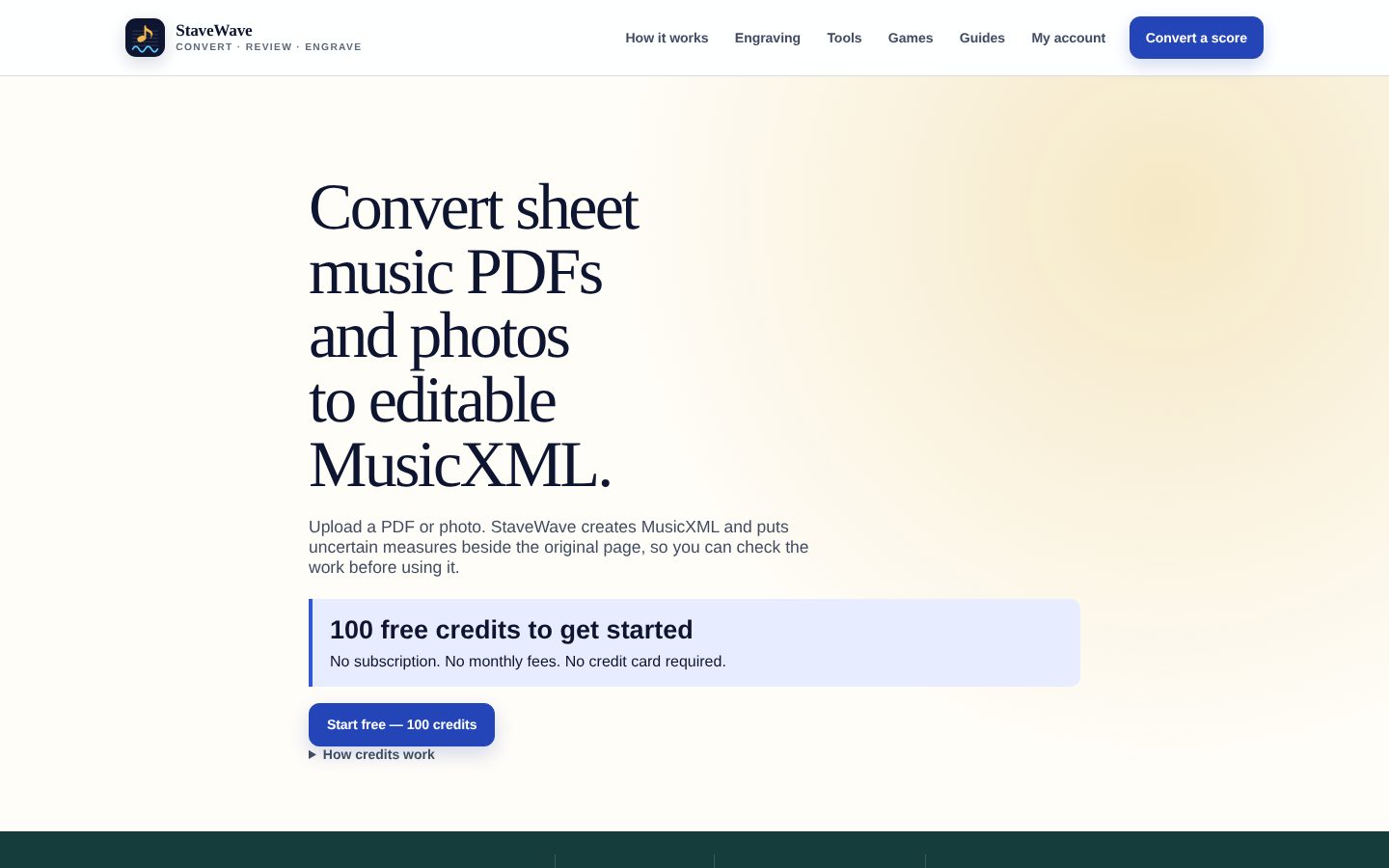 StaveWave Homepage