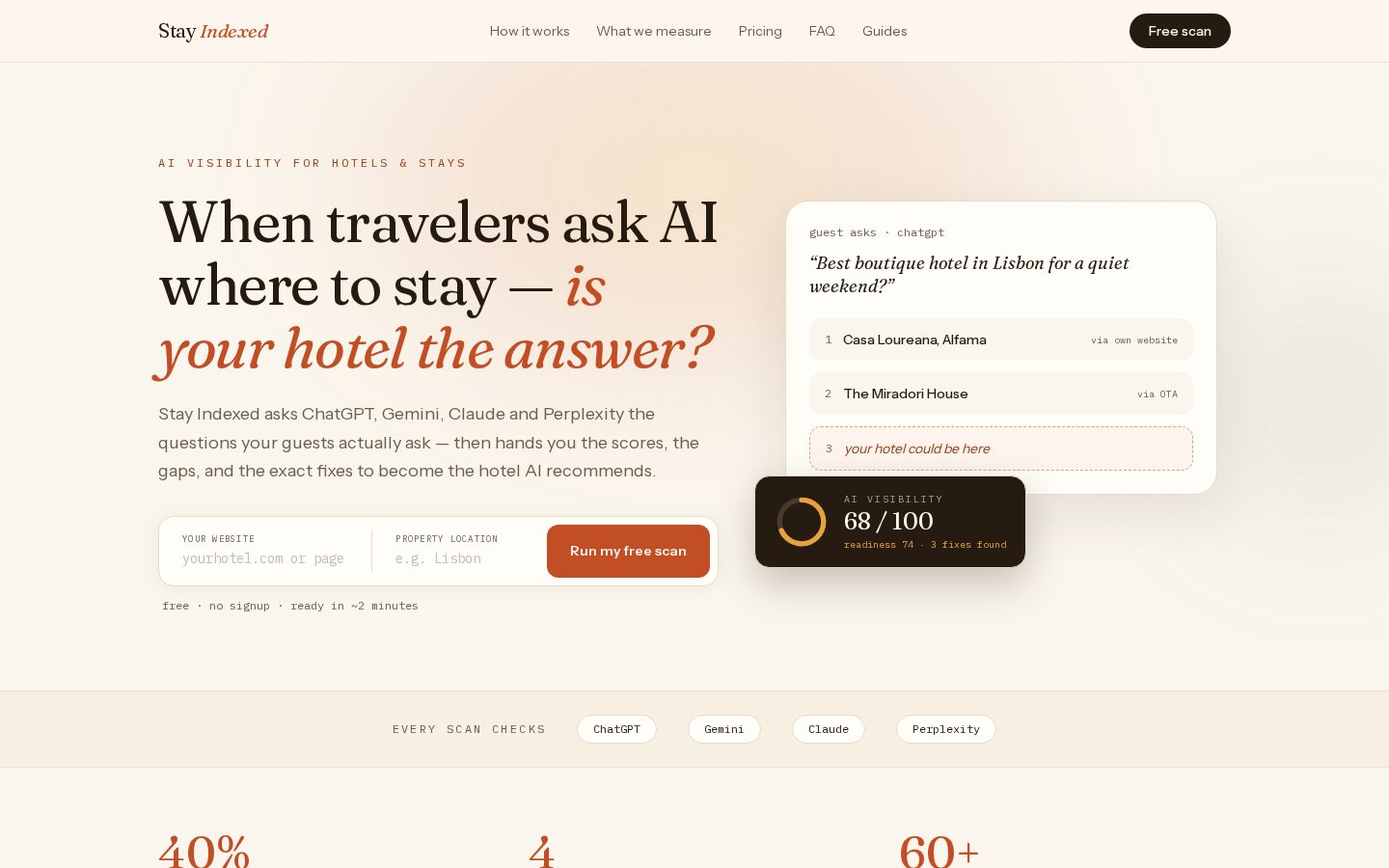 Stay Indexed Homepage