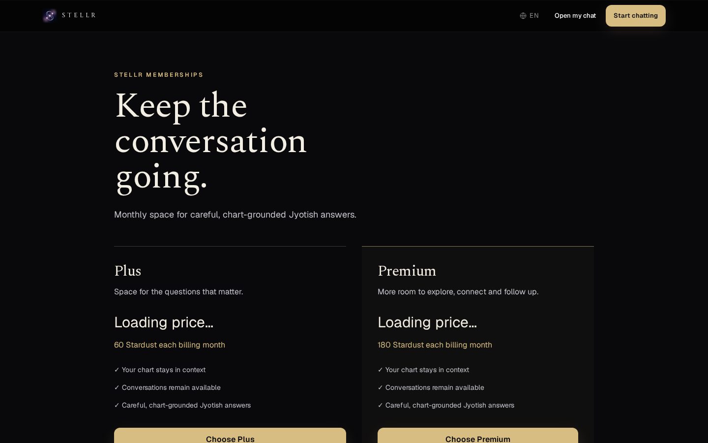 Stellr Pricing