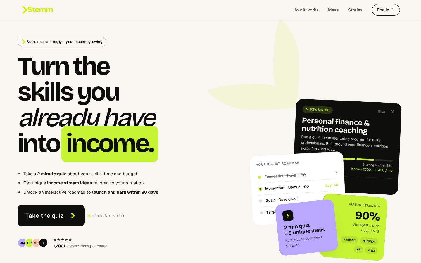 Stemm Homepage