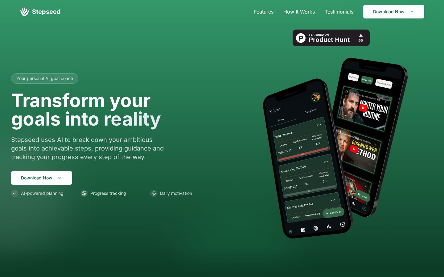 Stepseed Homepage
