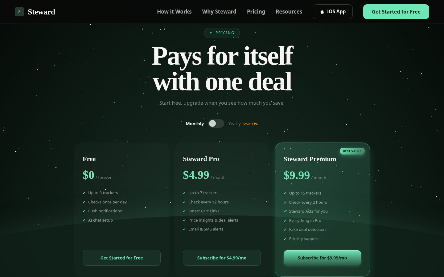 Steward Pricing