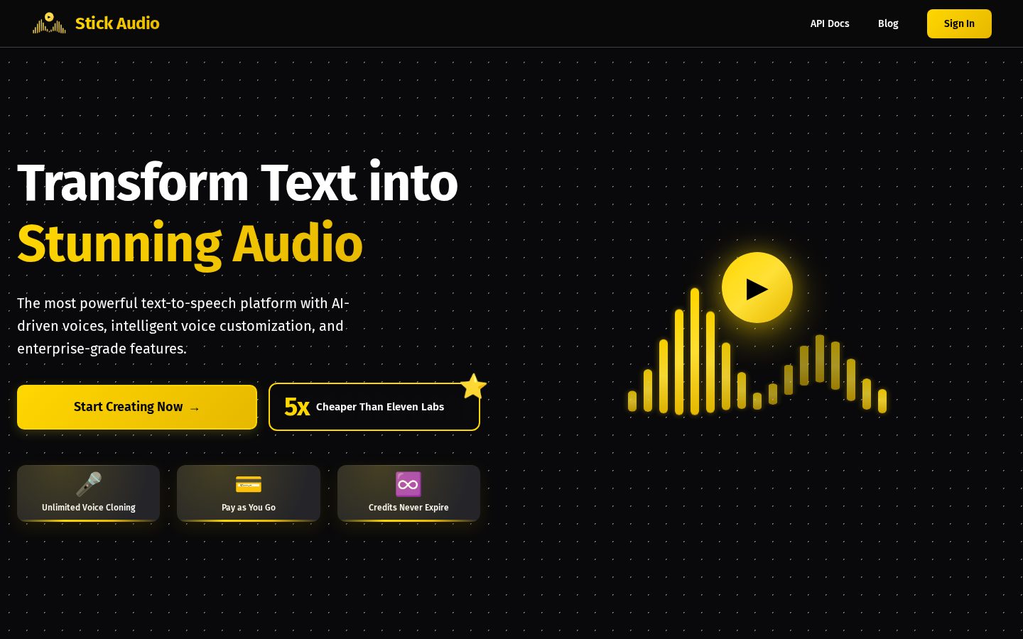 Stick Audio Homepage