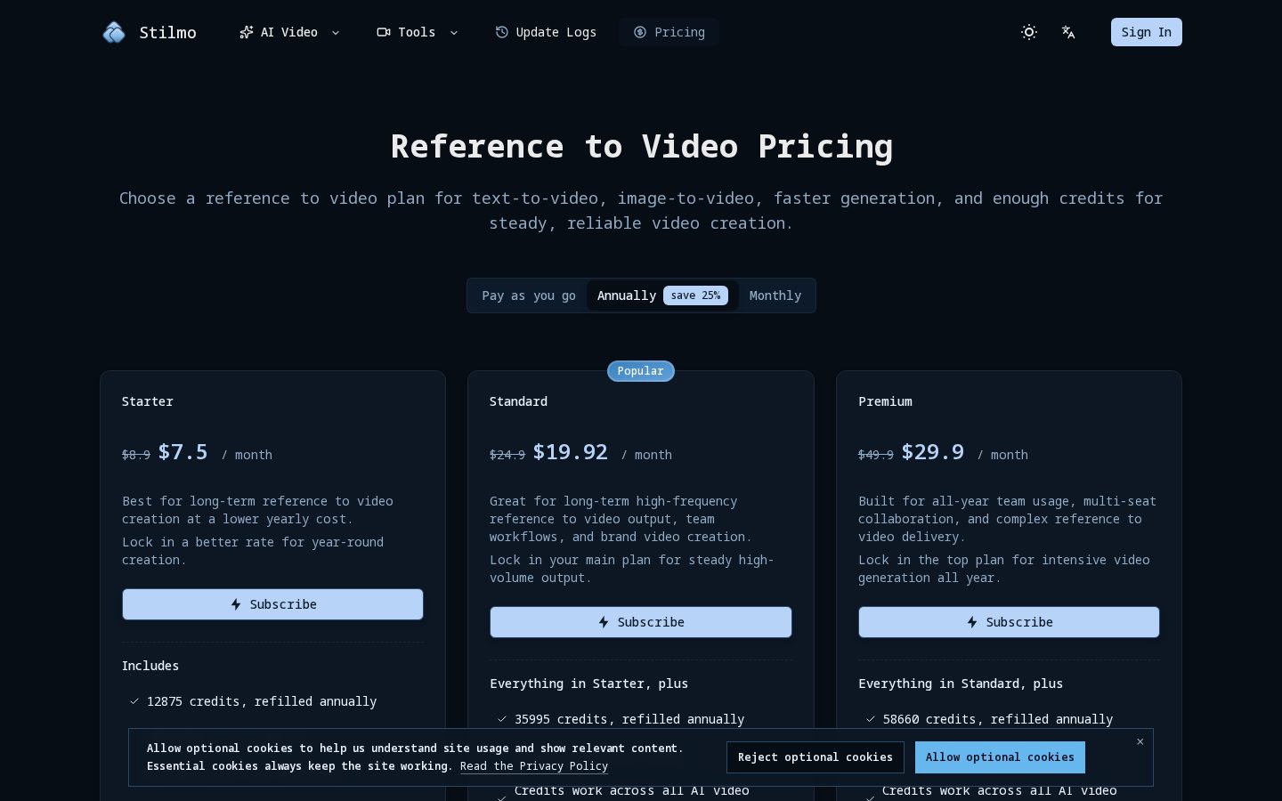 Stilmo Pricing