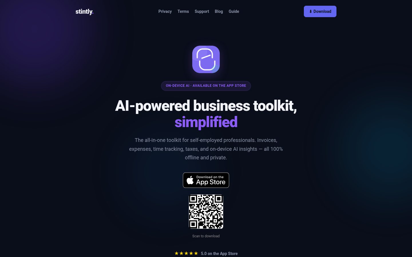 Stintly Homepage