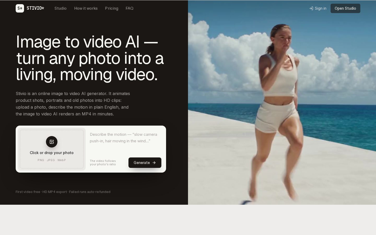 Stivio Homepage