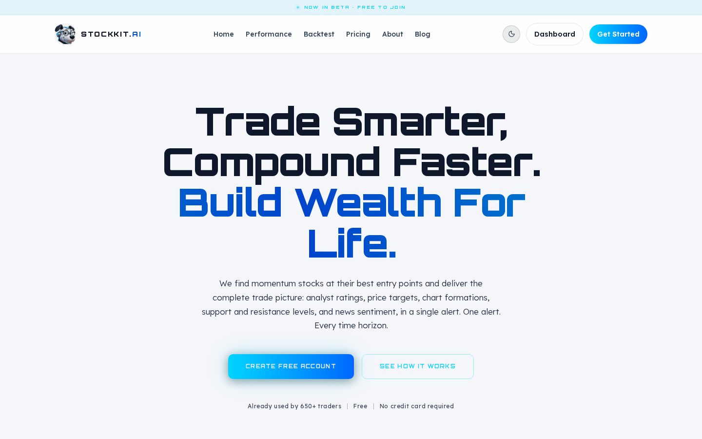 STOCKKIT.AI Homepage
