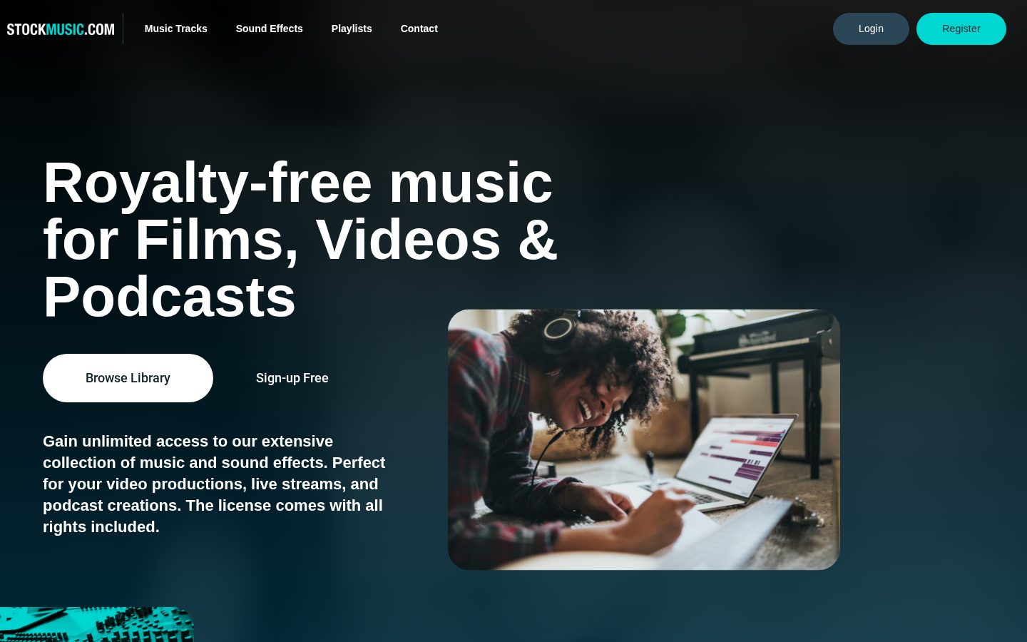 StockMusic Homepage