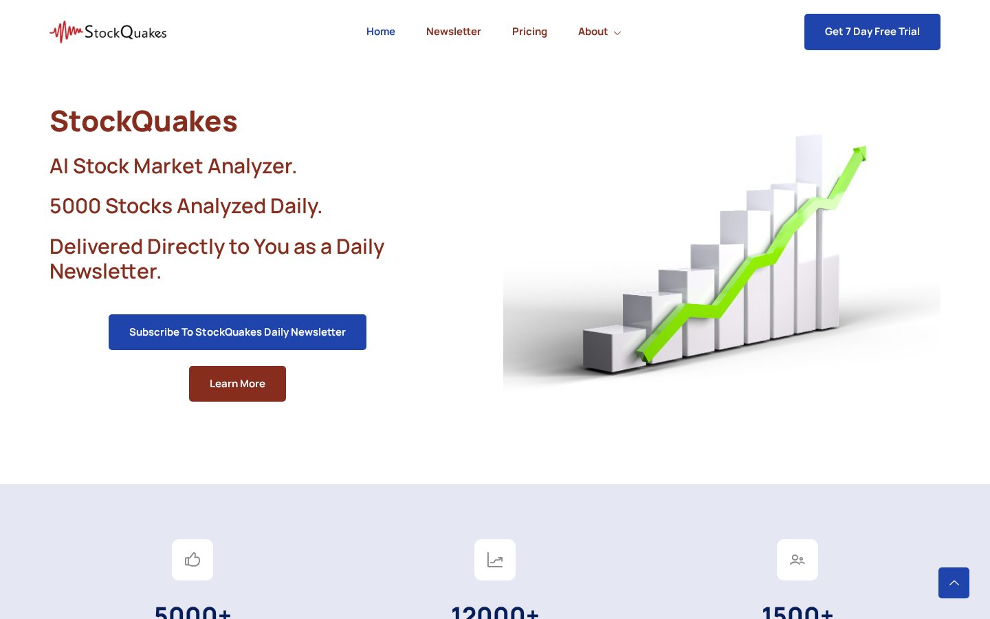 StockQuakes Homepage
