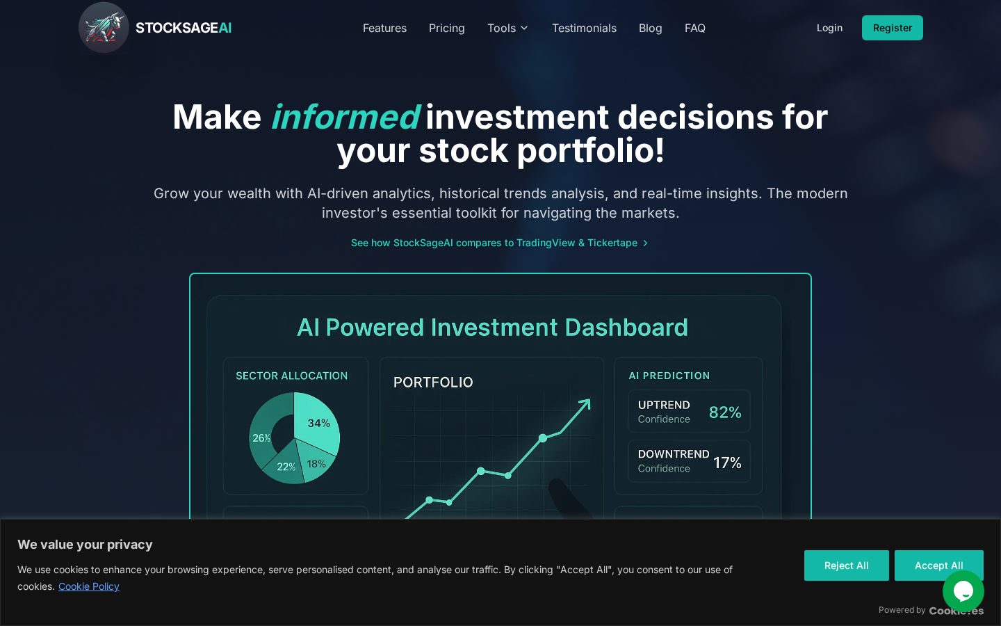 StockSageAI Homepage