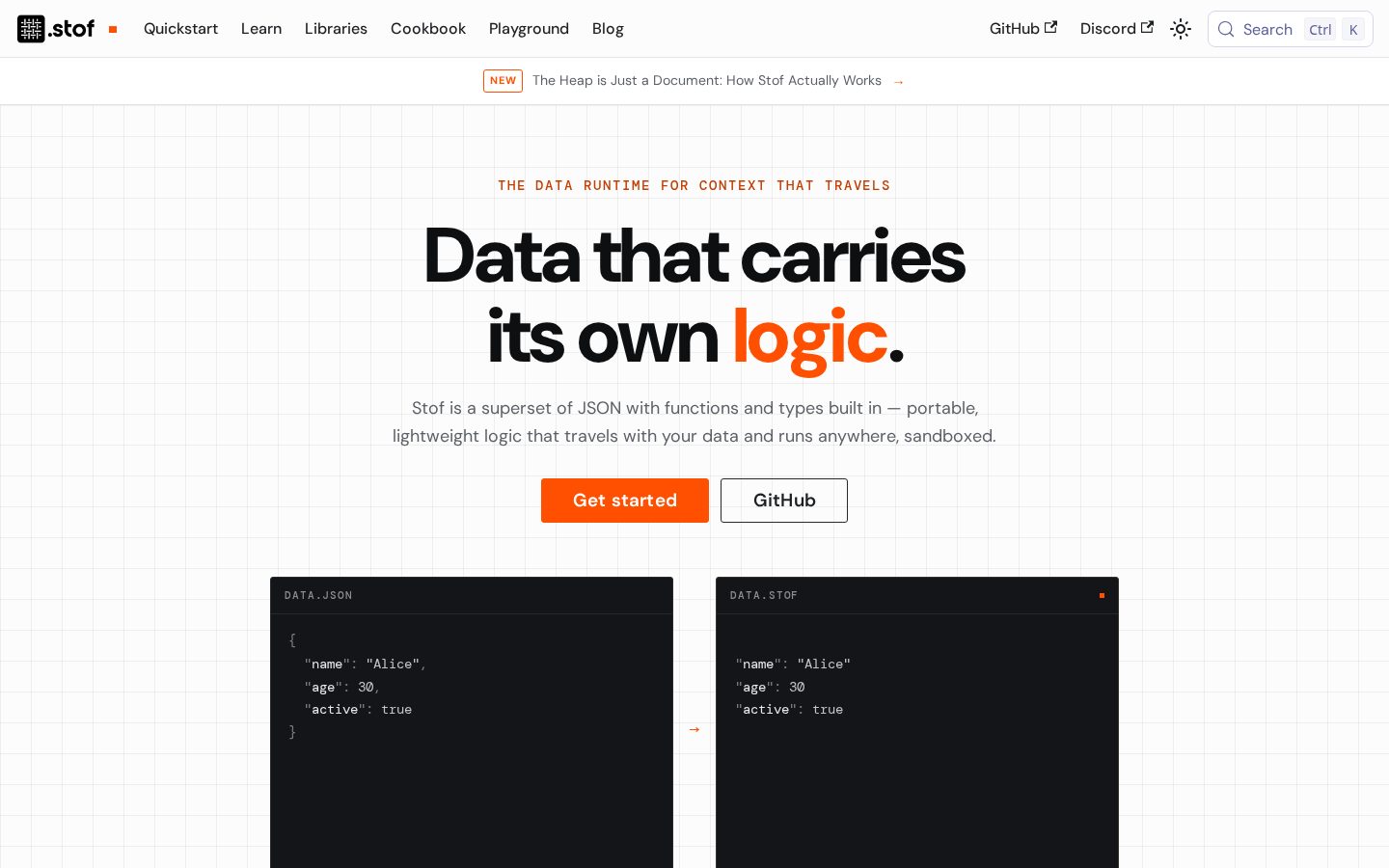 Stof Homepage